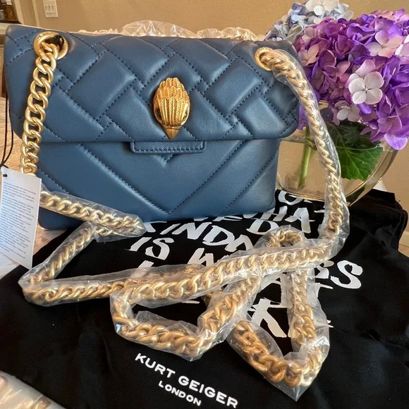 Kurt Geiger London Kensington Mini Leather Crossbody Bag & DB ~ NWT - Picture 2 of 10